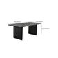 Black Pine Wood Dining Table Modern Indoor Rectangle Dinette Table Clearhalo 'Dining Tables & Seating' 'Dining Tables' 'dining_table' 'furn' 'furn_dining_table' 'Furniture' 'Kitchen & Dining Furniture' 7364992