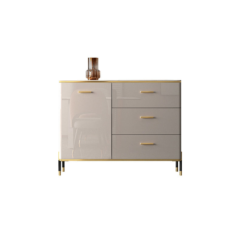 Glam Style Sideboard Buffet Server Adjustable Shelving Credenza for Dining Room https: res.litfad.com site img item 2023 01 17 7365046 1200x1200.jpg Clearhalo 'buffet_sideboard' 'Buffets & Sideboards' 'furn' 'furn_buffet_sideboard' 'Furniture' 'Kitchen & Dining Furniture' 7365046