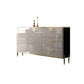 Glam Style Sideboard Buffet Server Adjustable Shelving Credenza for Dining Room Clearhalo 'buffet_sideboard' 'Buffets & Sideboards' 'furn' 'furn_buffet_sideboard' 'Furniture' 'Kitchen & Dining Furniture' 7365051