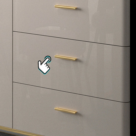 Glam Style Sideboard Buffet Server Adjustable Shelving Credenza for Dining Room Clearhalo 'buffet_sideboard' 'Buffets & Sideboards' 'furn' 'furn_buffet_sideboard' 'Furniture' 'Kitchen & Dining Furniture' 7365055