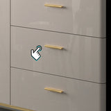 Glam Style Sideboard Buffet Server Adjustable Shelving Credenza for Dining Room Clearhalo 'buffet_sideboard' 'Buffets & Sideboards' 'furn' 'furn_buffet_sideboard' 'Furniture' 'Kitchen & Dining Furniture' 7365055