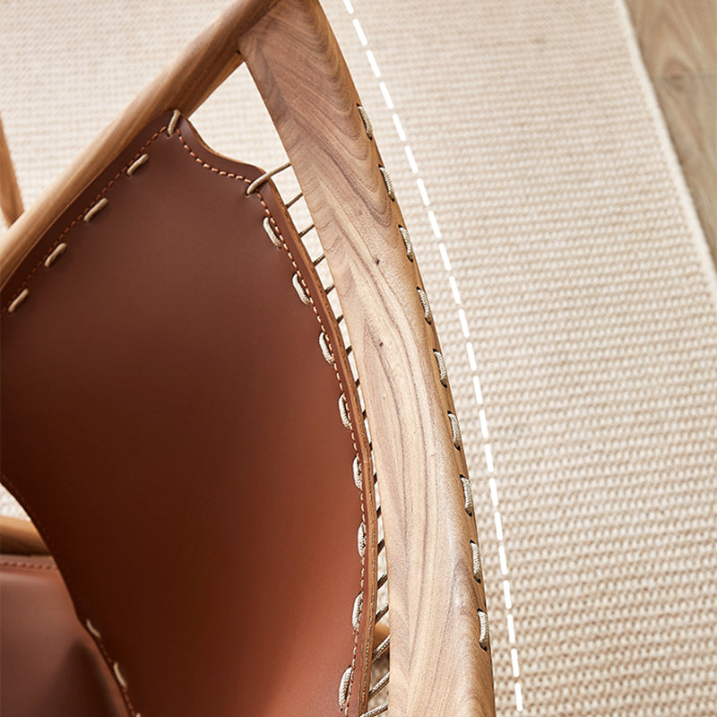 Solid Wood Armless Chair Fixed Back Lounge Chair for Living Room Clearhalo 'Accent Chairs' 'accent_chairs' 'Chairs & Seating' 'furn' 'furn_accent_chairs' 'Furniture' 'Living Room Furniture' 7365503