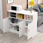 Contemporary Bar Dining Table Rectangle Wooden Counter Table