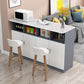 Contemporary Bar Dining Table Rectangle Wooden Counter Table
