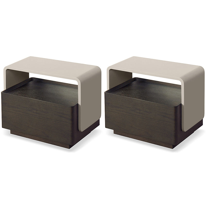 Comodino moderno letto moderno in legno in legno con cassetto