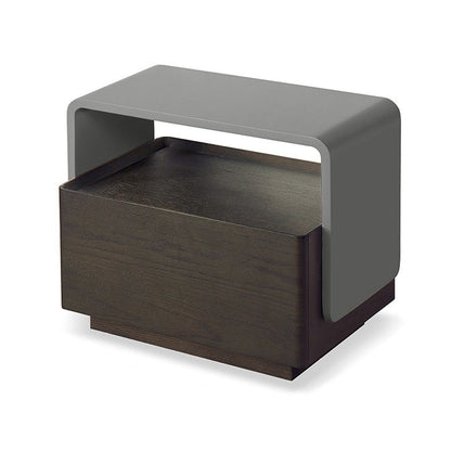 Armoire de chevet en bois d'ingénierie Tablette de chevet de lit moderne avec tiroir