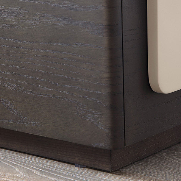 Armoire de chevet en bois d'ingénierie Tablette de chevet de lit moderne avec tiroir