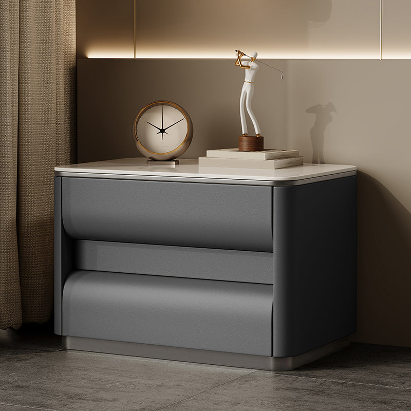 Table table de chevet de lit contemporain avec 2 tiroirs