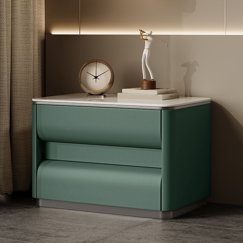 Table table de chevet de lit contemporain avec 2 tiroirs