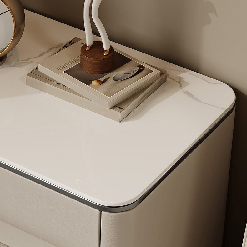 Table table de chevet de lit contemporain avec 2 tiroirs