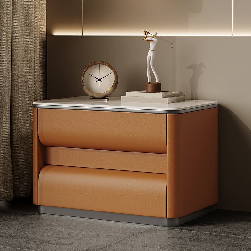 Table table de chevet de lit contemporain avec 2 tiroirs