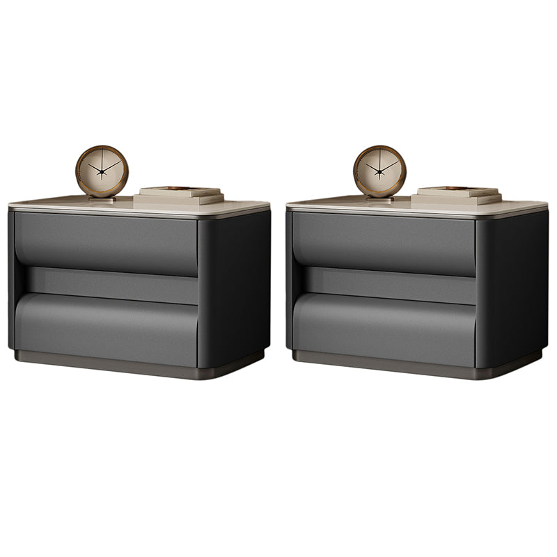 Table table de chevet de lit contemporain avec 2 tiroirs