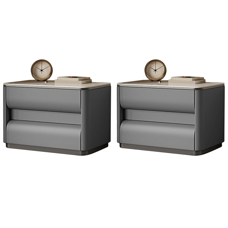 Table table de chevet de lit contemporain avec 2 tiroirs