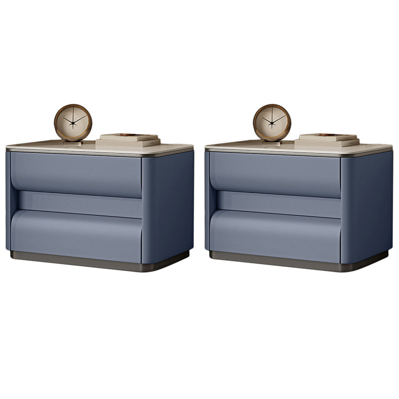 Table table de chevet de lit contemporain avec 2 tiroirs