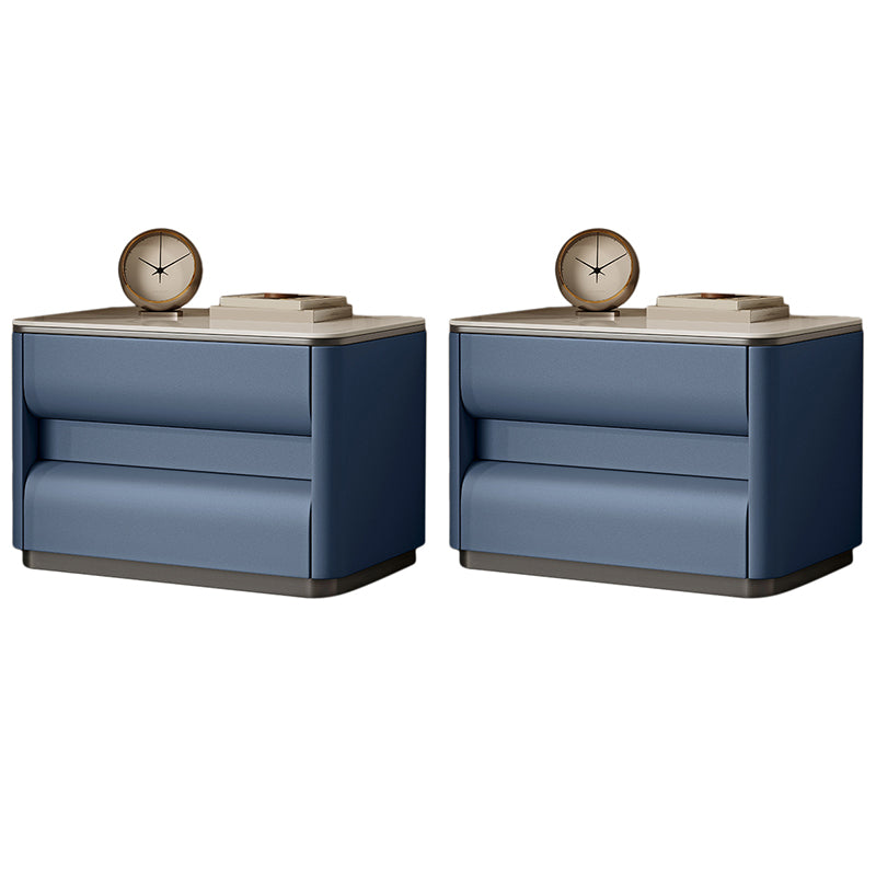 Table table de chevet de lit contemporain avec 2 tiroirs