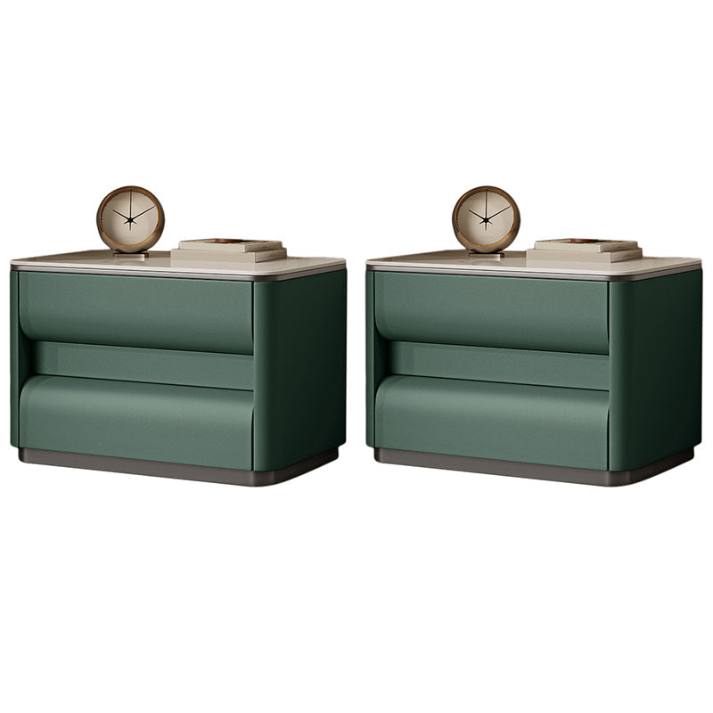 Table table de chevet de lit contemporain avec 2 tiroirs