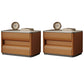 Table table de chevet de lit contemporain avec 2 tiroirs