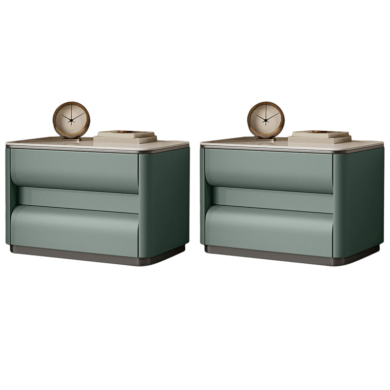 Table table de chevet de lit contemporain avec 2 tiroirs