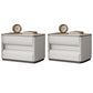 Table table de chevet de lit contemporain avec 2 tiroirs