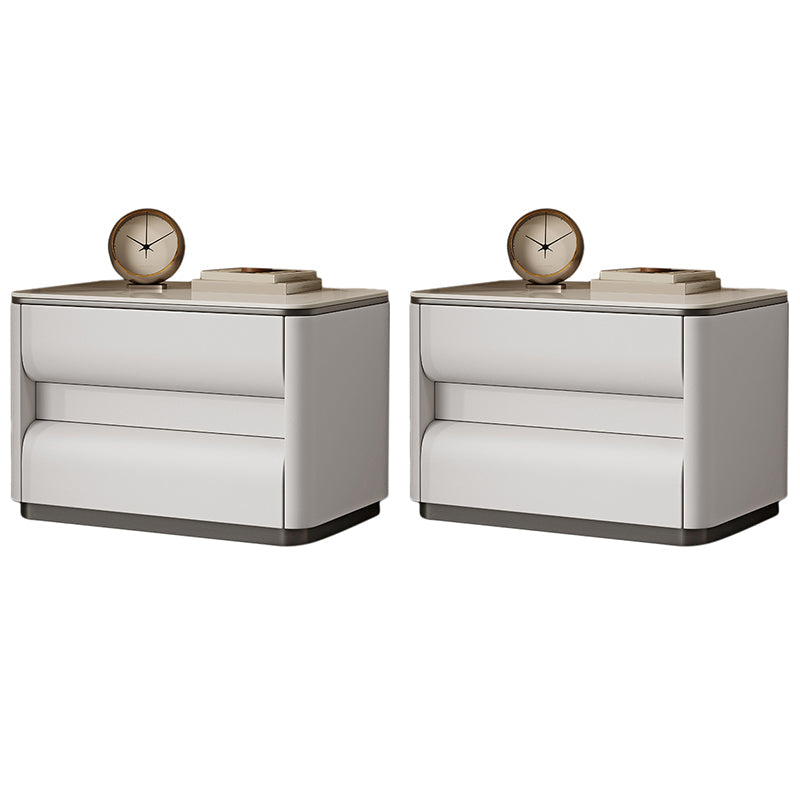 Table table de chevet de lit contemporain avec 2 tiroirs