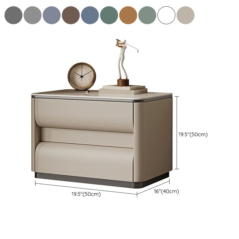 Table table de chevet de lit contemporain avec 2 tiroirs