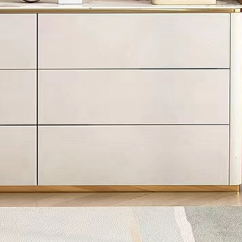 Comercio de cofres de almacenamiento de piedra contemporáneo de 11.7 pulgadas W toser con 6 cajones