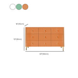 Glam Double commode en pierre de rangement horizontal commode coffre pour chambre à coucher