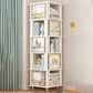 Engineered Wood Standard Bookcase Closed Back Scandinavian Bookshelf 15.7"L x 15.7"W x 64.2"H White Clearhalo 'Bookcases' 'furn' 'furn_bookcases' 'Furniture' 'Office Furniture' 7366814
