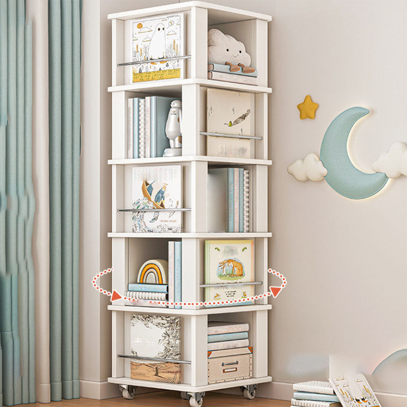 Engineered Wood Standard Bookcase Closed Back Scandinavian Bookshelf Clearhalo 'Bookcases' 'furn' 'furn_bookcases' 'Furniture' 'Office Furniture' 7366816