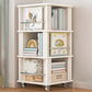 Engineered Wood Standard Bookcase Closed Back Scandinavian Bookshelf 18.9"L x 18.9"W x 39.4"H White Clearhalo 'Bookcases' 'furn' 'furn_bookcases' 'Furniture' 'Office Furniture' 7366817