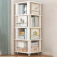 Engineered Wood Standard Bookcase Closed Back Scandinavian Bookshelf 18.9"L x 18.9"W x 52"H White Clearhalo 'Bookcases' 'furn' 'furn_bookcases' 'Furniture' 'Office Furniture' 7366819