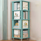 Engineered Wood Standard Bookcase Closed Back Scandinavian Bookshelf 15.7"L x 15.7"W x 52"H Aqua Clearhalo 'Bookcases' 'furn' 'furn_bookcases' 'Furniture' 'Office Furniture' 7366824