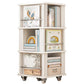 Engineered Wood Standard Bookcase Closed Back Scandinavian Bookshelf Clearhalo 'Bookcases' 'furn' 'furn_bookcases' 'Furniture' 'Office Furniture' 7366829