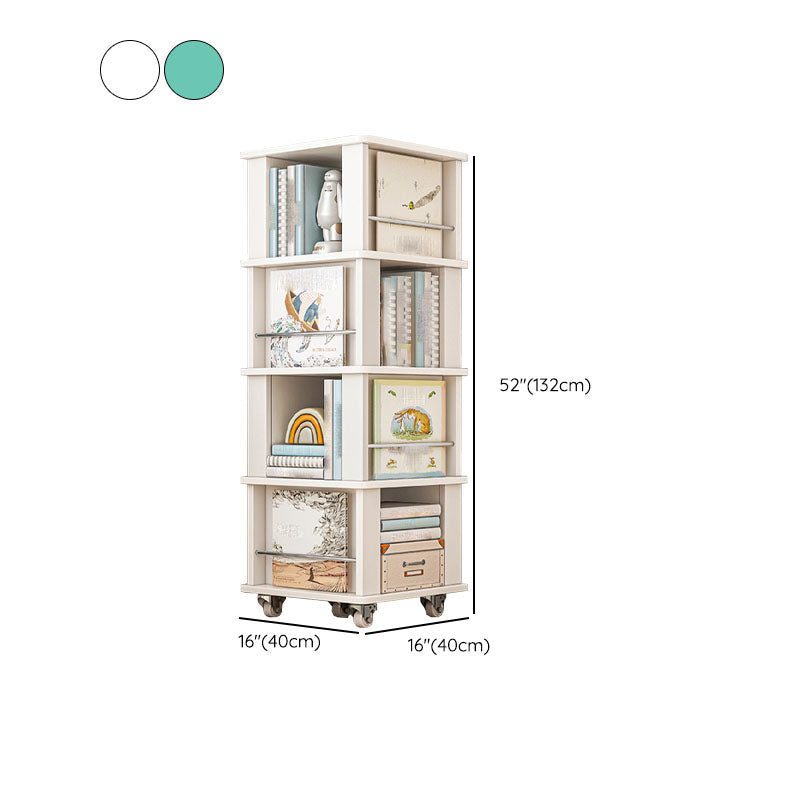 Engineered Wood Standard Bookcase Closed Back Scandinavian Bookshelf Clearhalo 'Bookcases' 'furn' 'furn_bookcases' 'Furniture' 'Office Furniture' 7366833