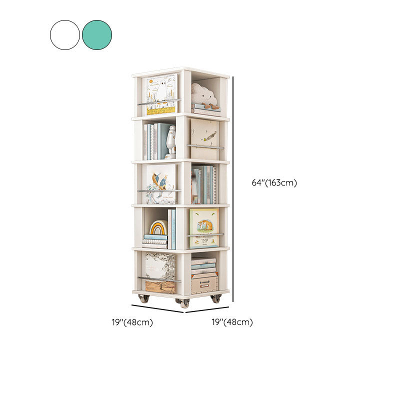 Engineered Wood Standard Bookcase Closed Back Scandinavian Bookshelf Clearhalo 'Bookcases' 'furn' 'furn_bookcases' 'Furniture' 'Office Furniture' 7366837