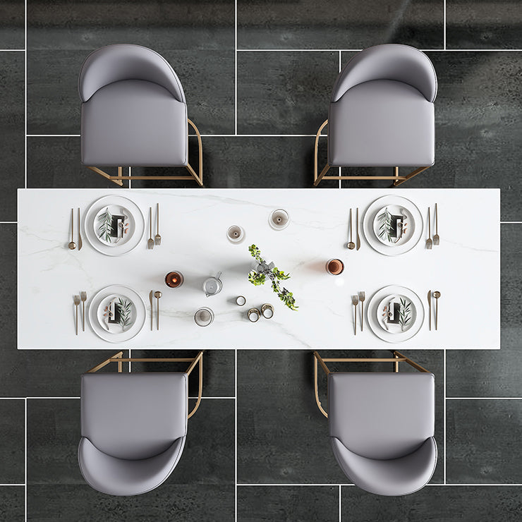 Glam Bar Stools Metal Armless Dining Stools with Gold Metal Base Clearhalo 'Bar Furniture' 'Bar Stools' 'bar_stools' 'furn' 'furn_bar_stools' 'Furniture' 'Kitchen & Dining Furniture' 7367066