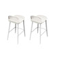 Contemporary Acrylic Bar Stools Low Back Living Room Counter Chair