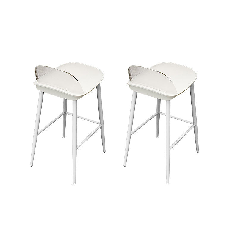 Contemporary Acrylic Bar Stools Low Back Living Room Counter Chair
