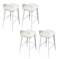 Contemporary Acrylic Bar Stools Low Back Living Room Counter Chair