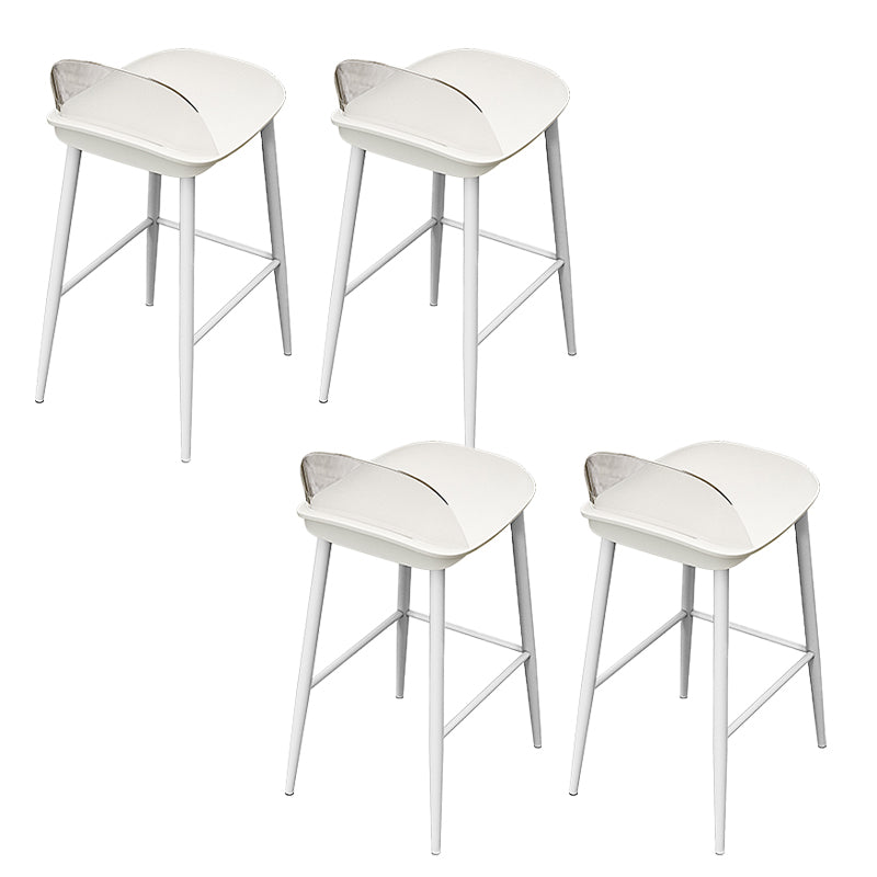 Contemporary Acrylic Bar Stools Low Back Living Room Counter Chair