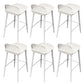 Contemporary Acrylic Bar Stools Low Back Living Room Counter Chair