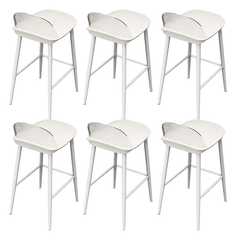 Contemporary Acrylic Bar Stools Low Back Living Room Counter Chair