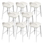 Contemporary Acrylic Bar Stools Low Back Living Room Counter Chair