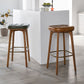 Industrial Solid Wood Bar Stools Living Room Upholstered Stool