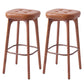 Industrial Solid Wood Bar Stools Living Room Upholstered Stool