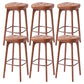Industrial Solid Wood Bar Stools Living Room Upholstered Stool