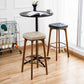 Industrial Solid Wood Bar Stools Living Room Upholstered Stool
