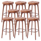 Industrial Solid Wood Bar Stools Living Room Upholstered Stool
