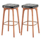 Industrial Solid Wood Bar Stools Living Room Upholstered Stool