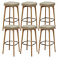 Industrial Solid Wood Bar Stools Living Room Upholstered Stool